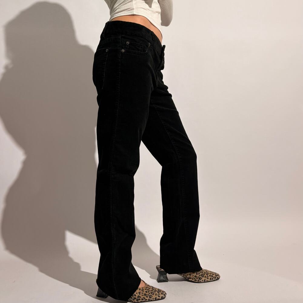 J.Crew Black Corduroy Bootcut Pants - Size 4 Tall - Picture 5 of 9